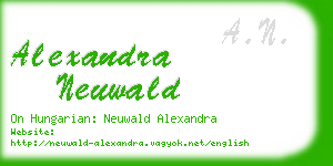 alexandra neuwald business card